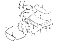 Hydraulic cylinder 31256542 VOLVO