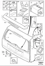 спойлер крыши 39985310 VOLVO