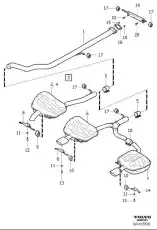 SCHALLDAMPFER 31452573 VOLVO