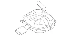 SCHALLDAMPFER 31452574 VOLVO