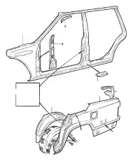 ЗАДН. БРЫЗГОВИК, ПР. СТ. 3526484 VOLVO