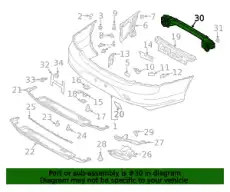 BUMPER RAIL 31698666 VOLVO