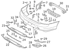 BUMPER RAIL 31698666 VOLVO