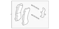 Тормозные колодки дисковые VOLVO 31664689