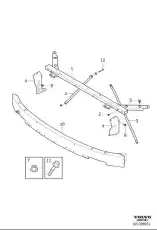 Усилитель бампера VOLVO 32216383