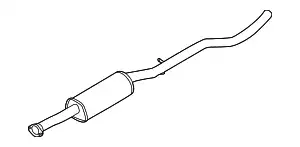 глушитель, передний 31405846 VOLVO
