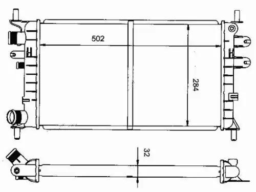 Радиатор кондиционера (конденсатор) NRF 50100