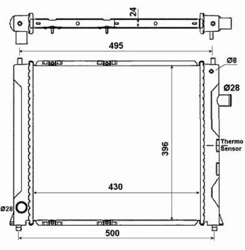 Радиатор кондиционера (конденсатор) NRF 50128