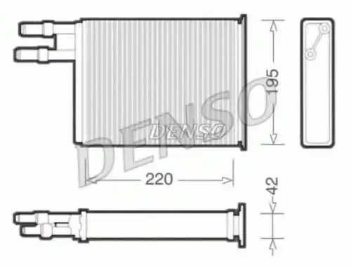 Радиатор печки DENSO DRR09031
