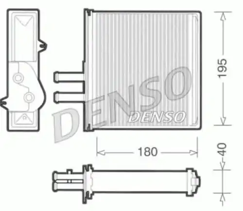 Радиатор печки DENSO DRR09060