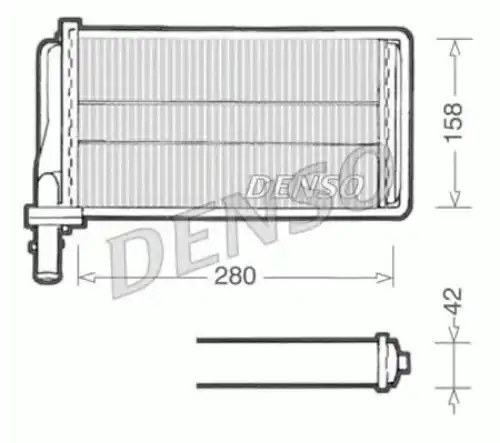 Радиатор печки DENSO DRR01001