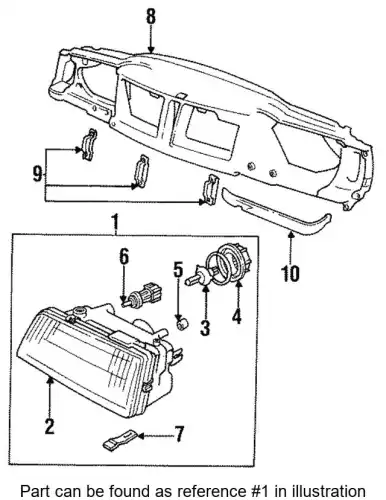 Фара VOLVO 6801815