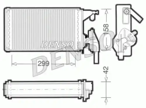 Радиатор печки DENSO DRR12002