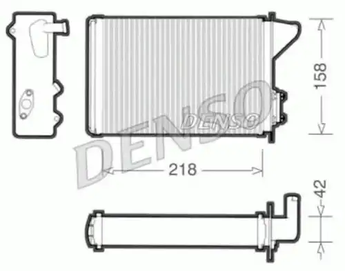 Радиатор печки DENSO DRR09040
