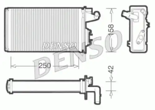 Радиатор печки DENSO DRR09010