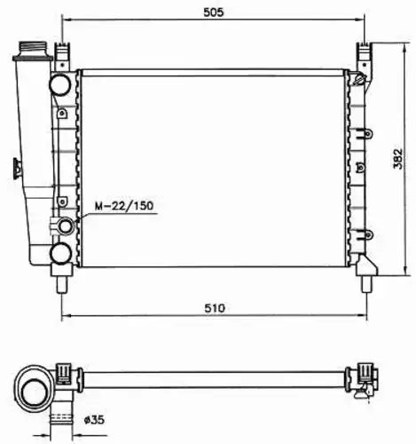 Радиатор кондиционера (конденсатор) NRF 58705