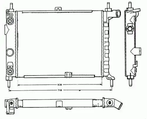 Радиатор кондиционера (конденсатор) NRF 58721