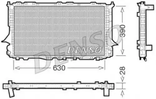 Радиатор системы охлаждения двигателя DENSO DRM02006