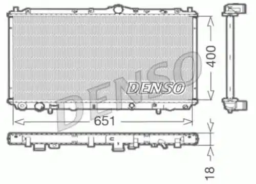 Радиатор системы охлаждения двигателя DENSO DRM33061
