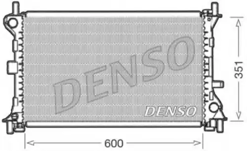 Радиатор системы охлаждения двигателя DENSO DRM10052