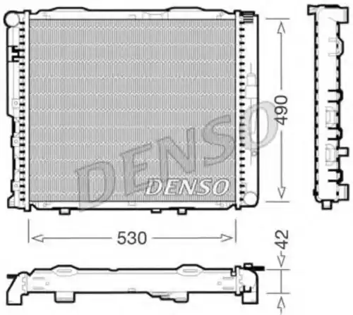 Радиатор системы охлаждения двигателя DENSO DRM17034