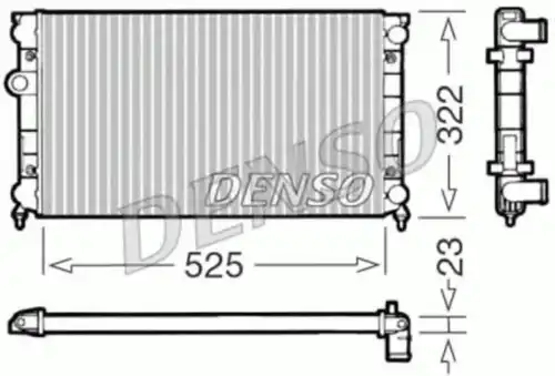 Радиатор системы охлаждения двигателя DENSO DRM32006