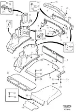 Коврик в багажник VOLVO 30899142