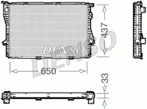 Радиатор системы охлаждения двигателя DENSO DRM05067