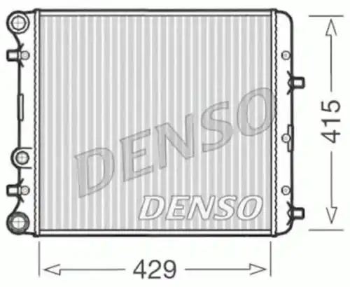 Радиатор системы охлаждения двигателя DENSO DRM27002