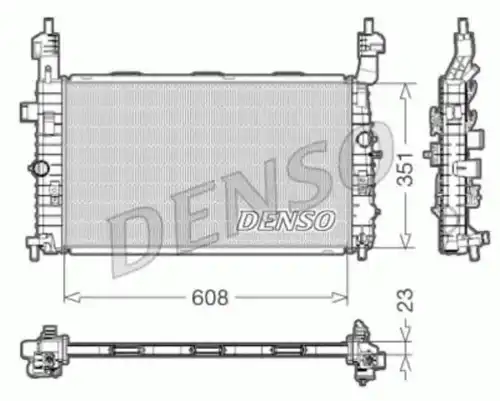 Радиатор системы охлаждения двигателя DENSO DRM20092