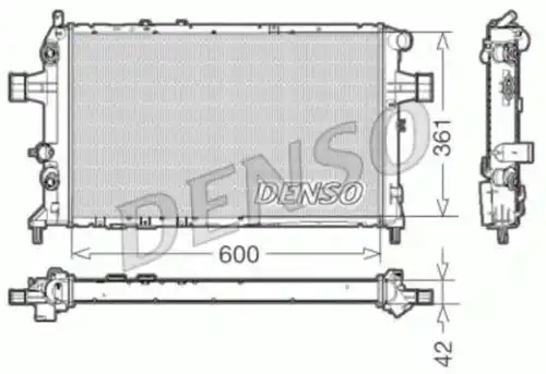 Радиатор системы охлаждения двигателя DENSO DRM20016