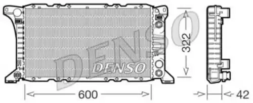 Радиатор системы охлаждения двигателя DENSO DRM10092