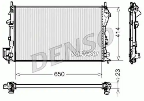 Радиатор системы охлаждения двигателя DENSO DRM20028