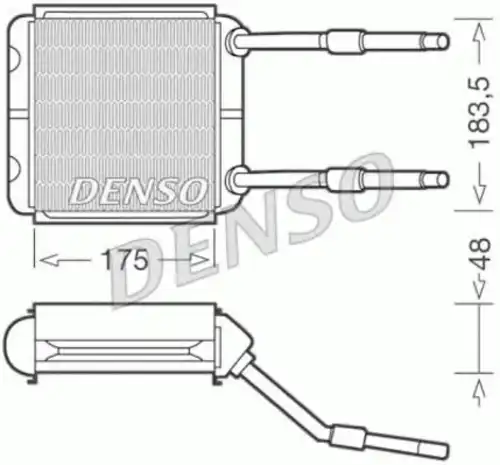 Радиатор печки DENSO DRR20001