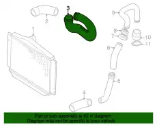 патрубок интеркулера!\Volvo C70/S70/V70/V70 XC 1999- 9496399