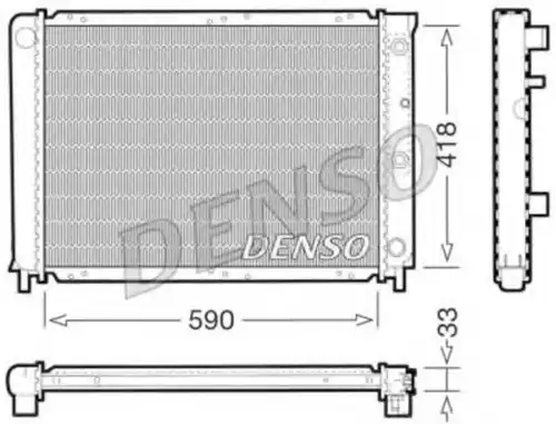 Радиатор системы охлаждения двигателя DENSO DRM33032