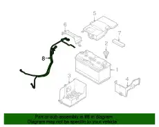 кабель ак. бат., +/стартера батареи 31296937 VOLVO