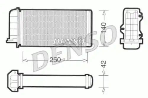 Радиатор печки DENSO DRR09002