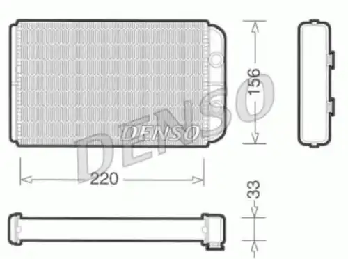Радиатор печки DENSO DRR09090