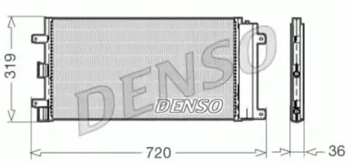 Радиатор кондиционера (конденсатор) DENSO DCN09042