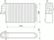 Радиатор печки MAGNETI MARELLI 350218073000