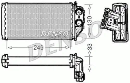 Радиатор печки DENSO DRR21002