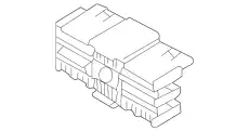 корпус розетки, черный 9441301 VOLVO