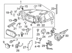 направляющая, левый 30632949 VOLVO