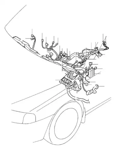 корпус розетки, оранжевый 30669162 VOLVO