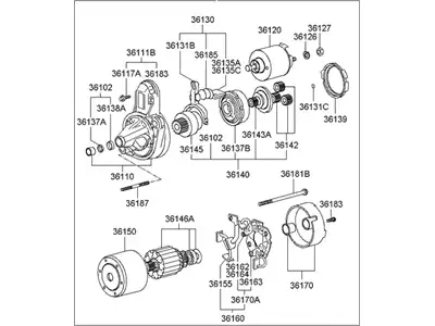 Стартер HYUNDAI / KIA 3610023100