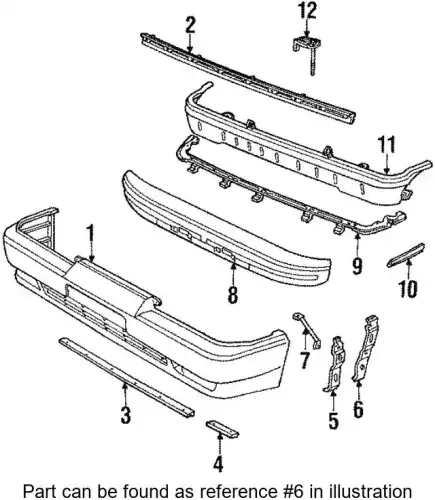 RETAINER, FRONT BUMPER END, RH 52537-14040 TOYOTA / LEXUS