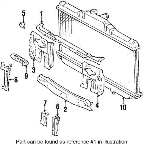 SUPPORT SUB-ASSY, RADIATOR, UPPER 5320532010 TOYOTA / LEXUS