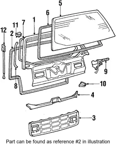 Уплотнитель двери TOYOTA / LEXUS 6788132030