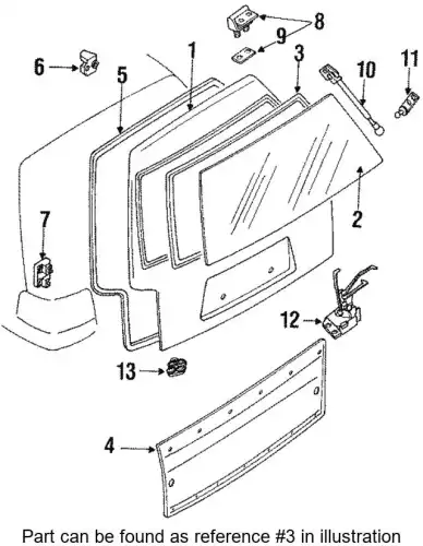 Уплотнитель двери TOYOTA / LEXUS 6829113101